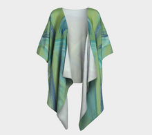 Load image into Gallery viewer, Green Draped Kimono