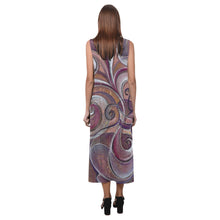 Load image into Gallery viewer, Sweet Aroma Sleeveless Open Fork Long Dress