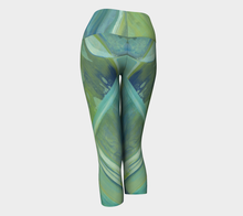 Load image into Gallery viewer, Green Yoga Classic Capris