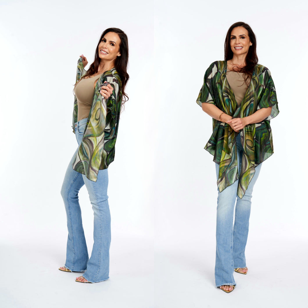 Secret Garden Draped Kimono
