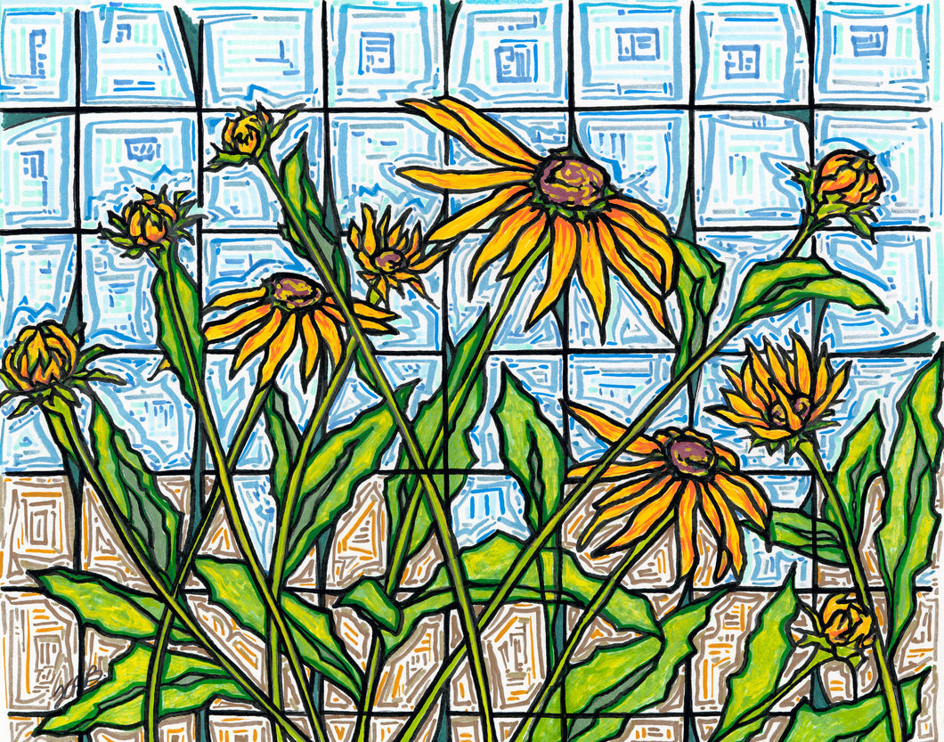 Floral Series - Don't Fence Me In