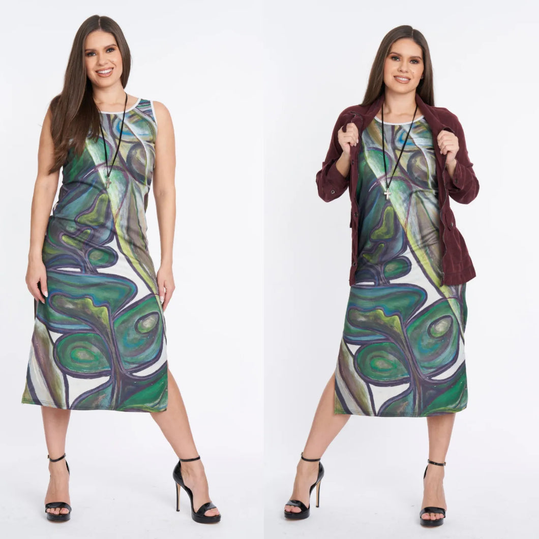 Secret Garden Sleeveless Open Fork Long Dress