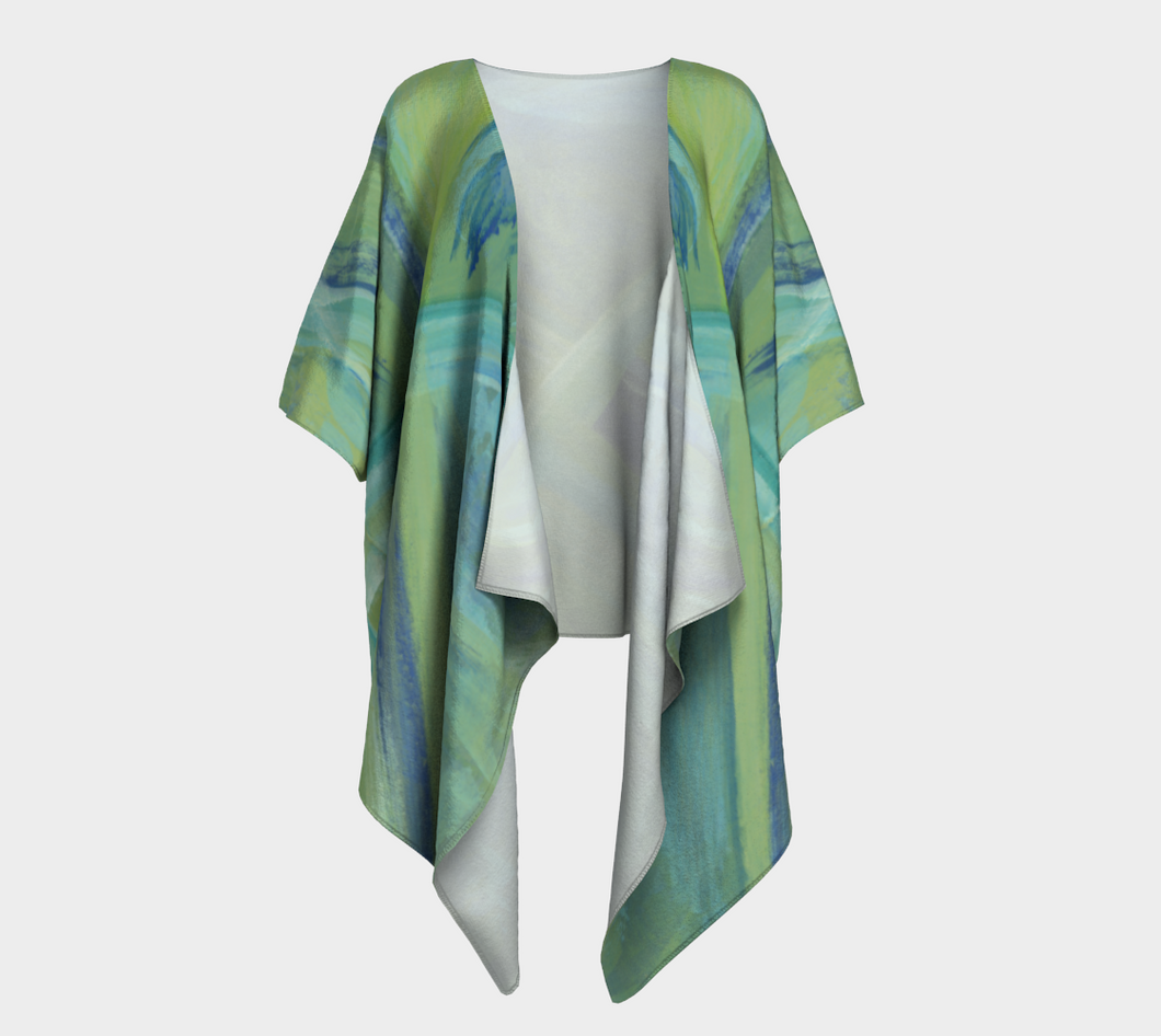Green Draped Kimono