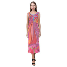 Load image into Gallery viewer, Love God Love People Sleeveless Open Fork Long Dress
