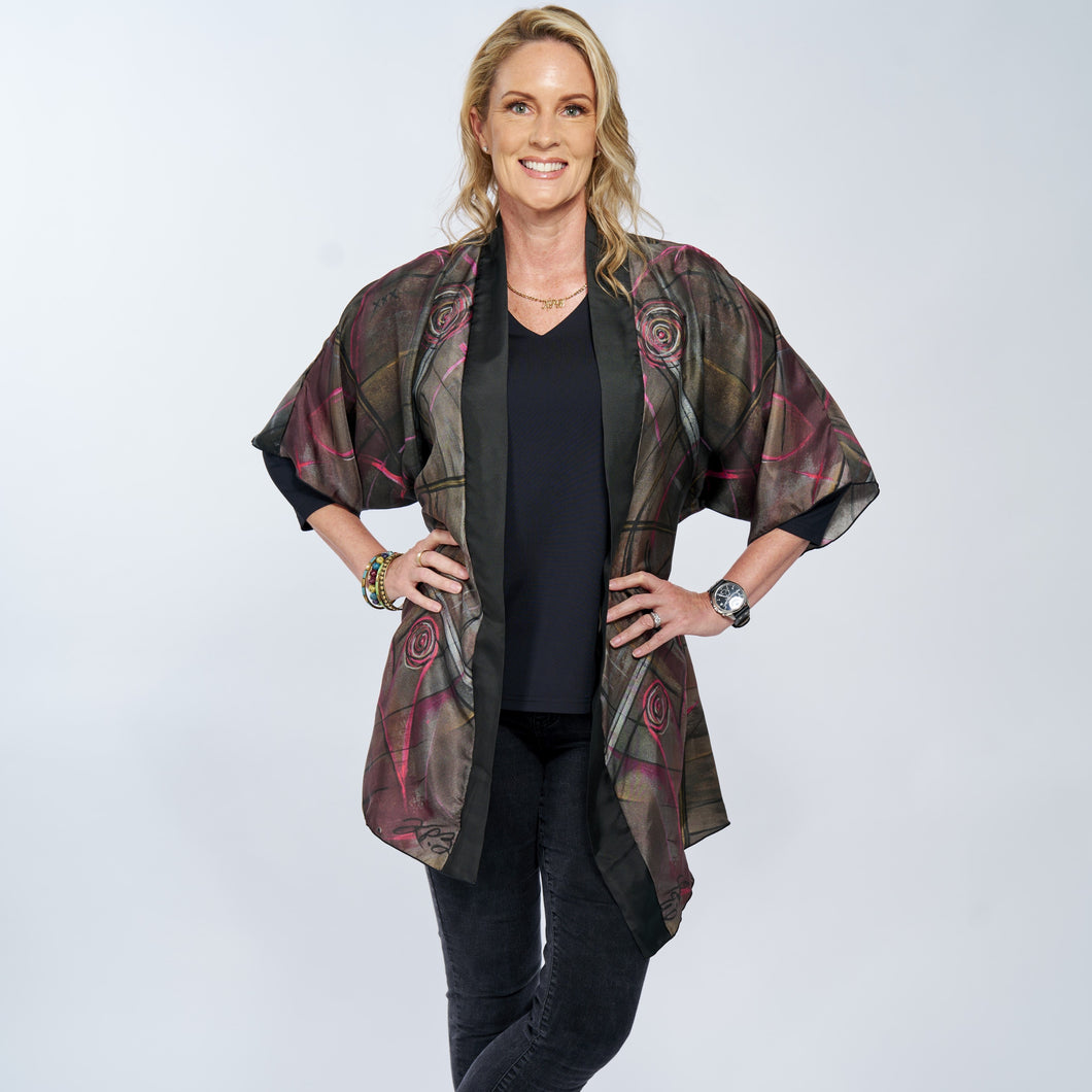 Groove Kimono Robe (Silk Twill - S/M)