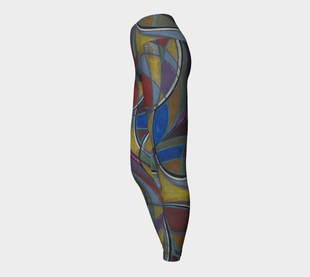 Ribbon in the Sky Yoga Leggings